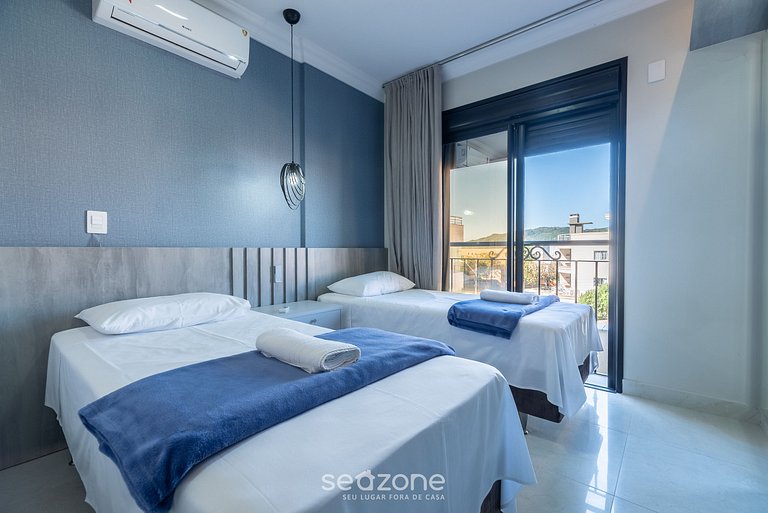 Apto 2Q quadra mar c/ churrasq Bombinhas UML0103