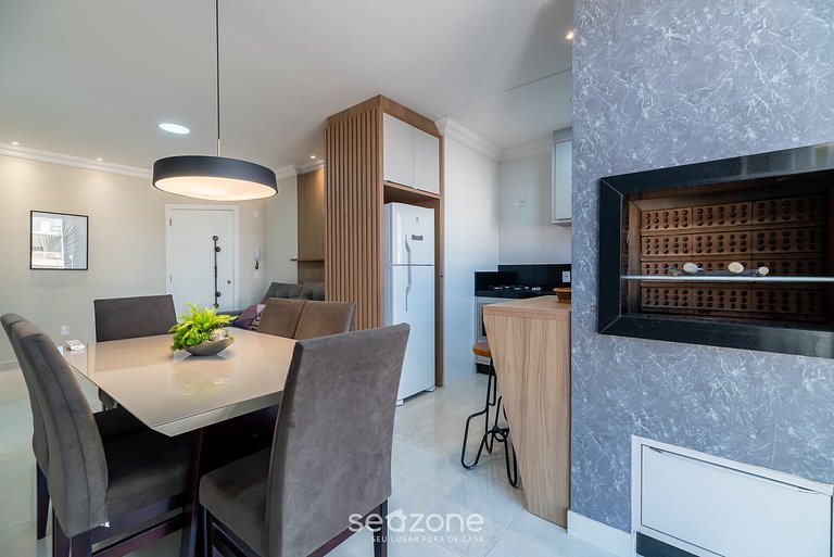 Apto 2D con parrilla junto al mar UML0104