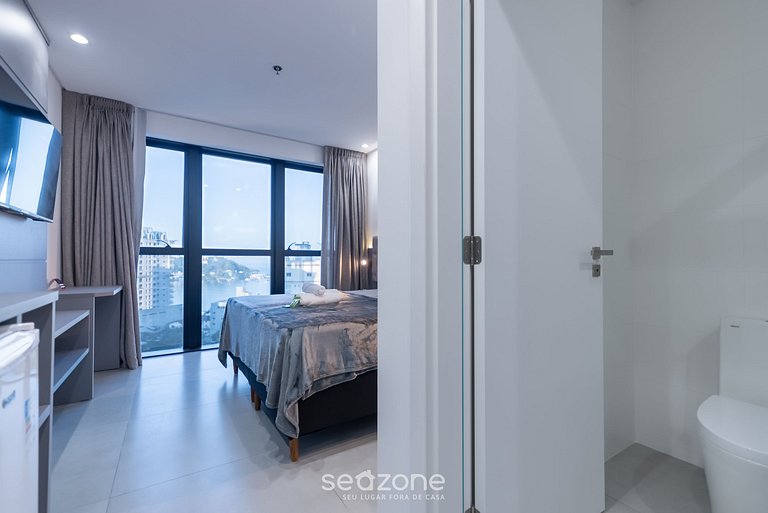 Studio vista mar cond. c/ gym 280m playa MHFA1204