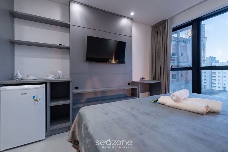 Studio vista mar cond. c/ gym 280m playa MHFA1204