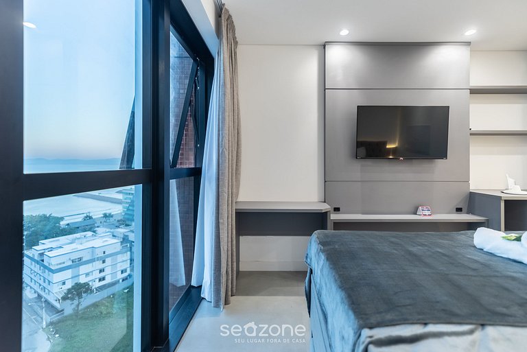 Studio vista mar cond. c/ acad 280m praia MHFB1204