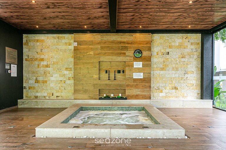 Apto em Home Beach Resort frente mar TBS1105