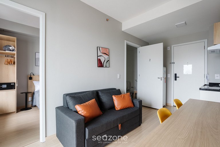 Apto c/ varanda Zona Sul 500m do metro - NOA1014