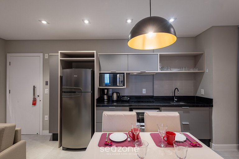 Apto c/ parrilla vista mar 280m playa MHF0908