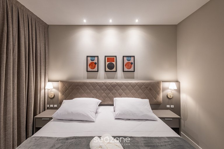 Apto c/ parrilla vista mar 280m playa MHF0908