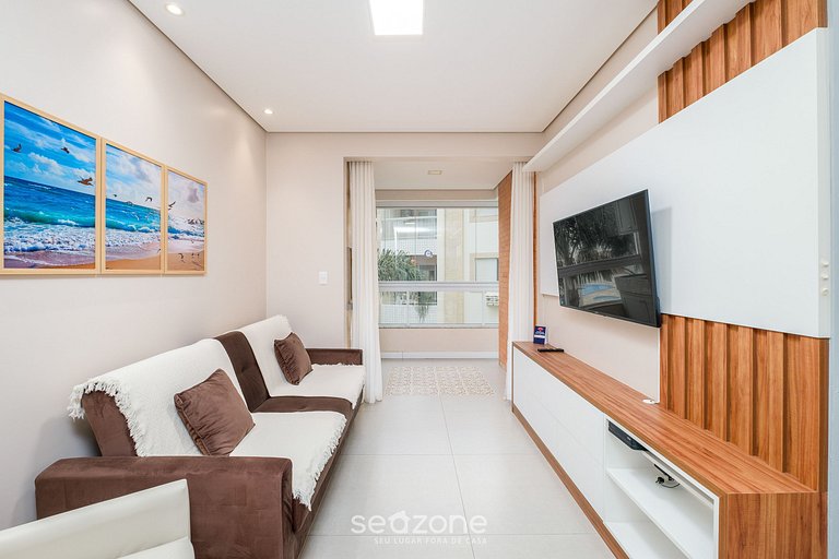 Apto com churrasqueira privativa em Floripa DOV108