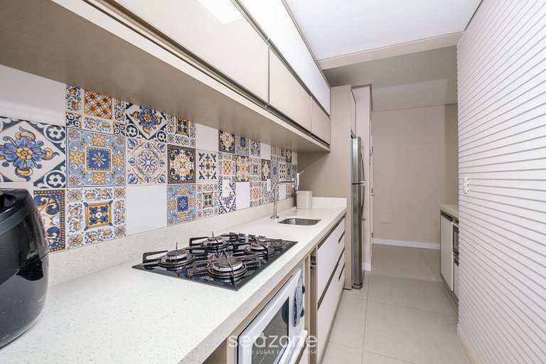 Apto com churrasqueira privativa em Floripa DOV108