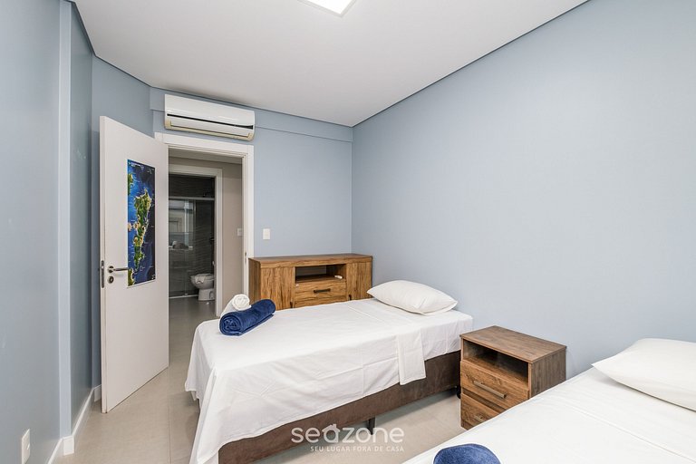 Apto com churrasqueira privativa em Floripa DOV108