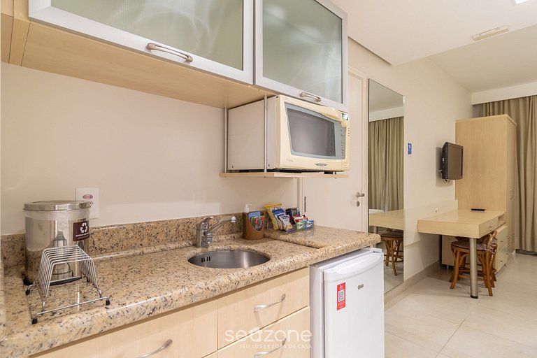 Stúdio em resort beira mar Praia de Jurerê JBV165