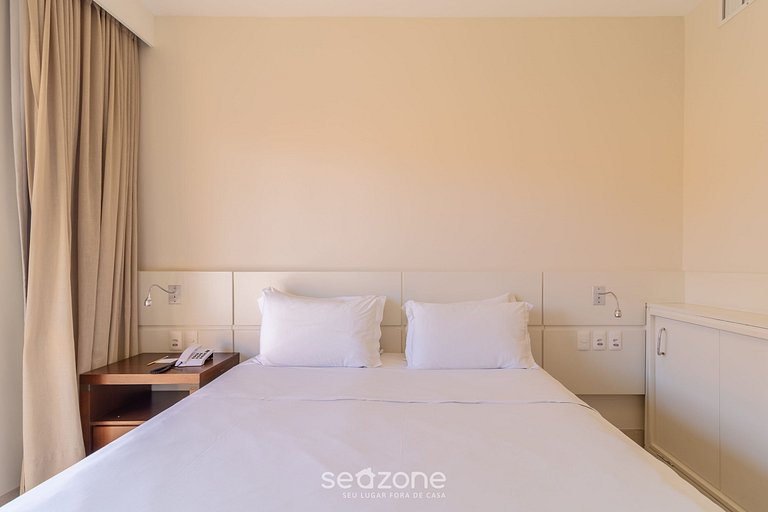 Stúdio en resort frente mar Playa de Jurerê JBV165