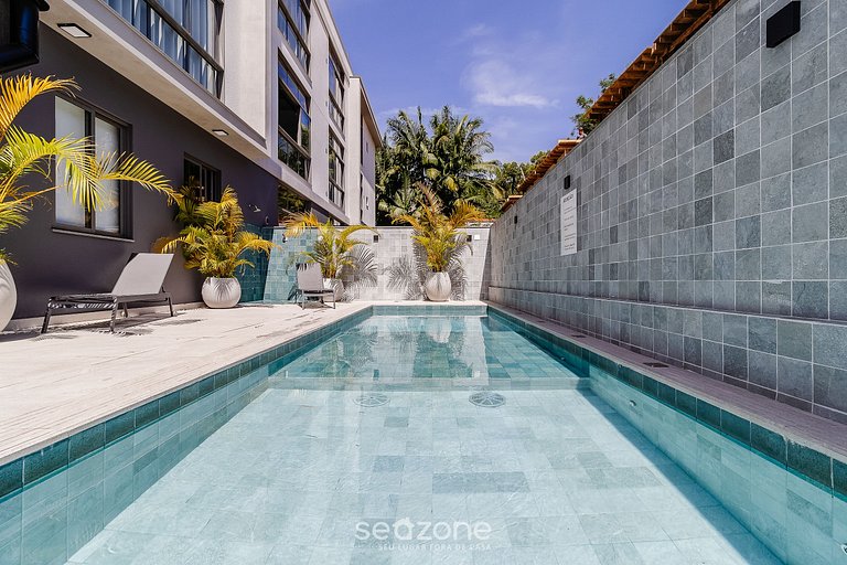 Estudio con Piscina a 750m de la Playa TPS0206