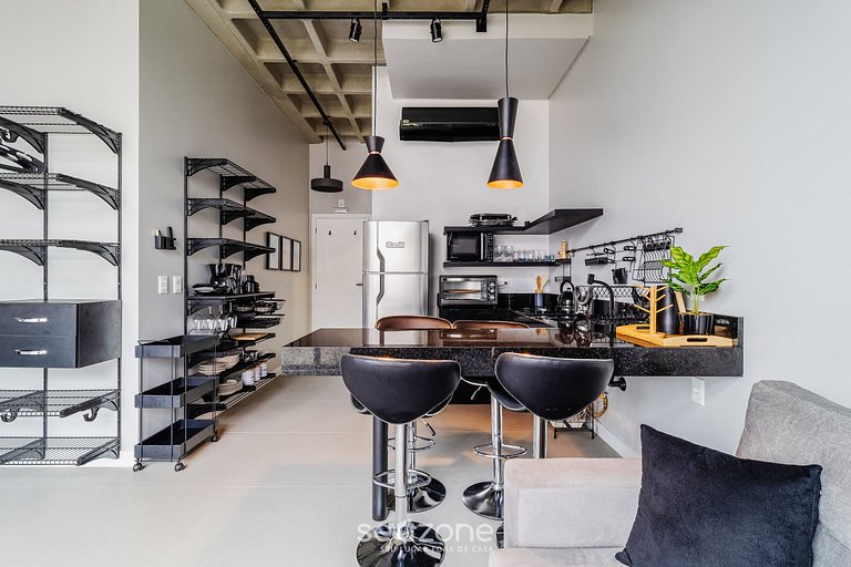 Moderno studio na praia de Canasvieiras TPS203