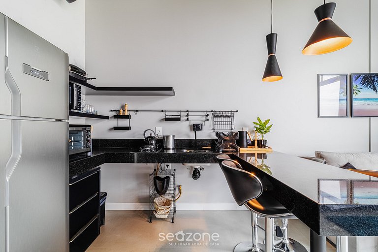 Moderno studio na praia de Canasvieiras TPS203