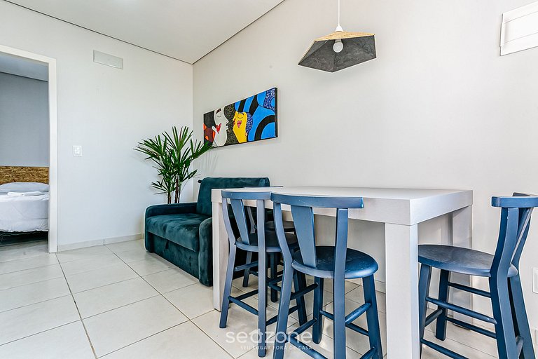 Encajar frente a Lagoa da Conceição