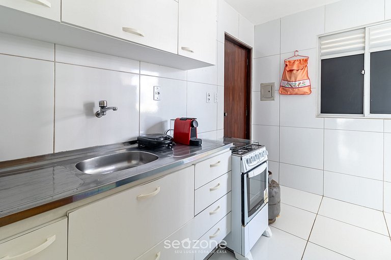 Bonito apto a 300m da praia de Jatiuca SBA0401