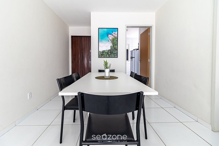 Bonito apto a 300m da praia de Jatiuca SBA0401