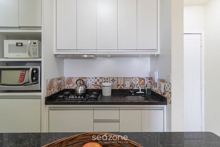 Apt perfeito de frente para o mar ILH106