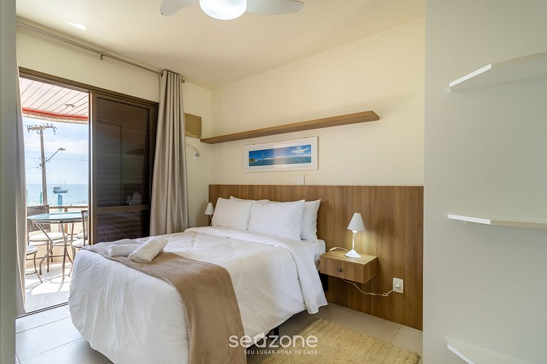 Apt perfeito de frente para o mar ILH106