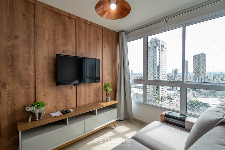 Flat c/ piscina en cond., Setor Bueno - DNAB1503