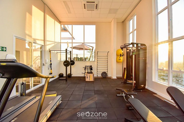 Flat c/ piscina en cond., Setor Bueno - DNAB1503