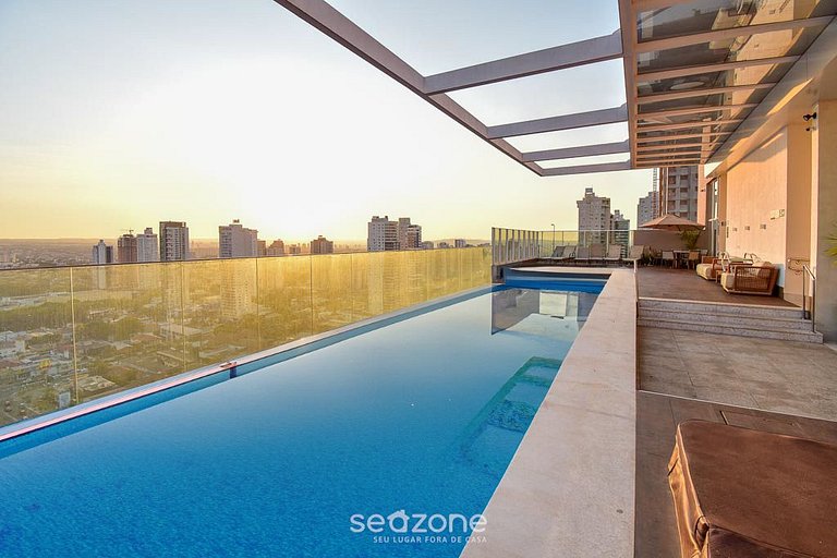 Flat c/ piscina en cond., Setor Bueno - DNAB1503