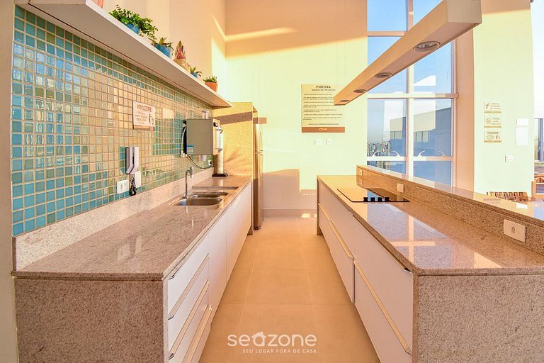 Flat c/ piscina en cond., Setor Bueno - DNAB1503