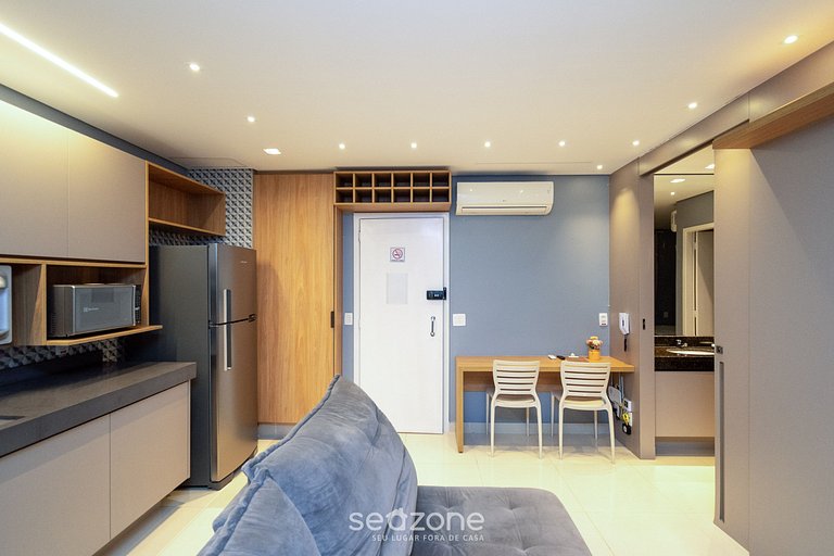 Flat c/ piscina en cond., Setor Bueno - DNAG1701