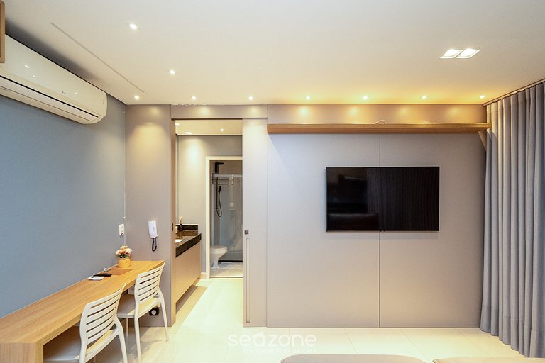 Flat c/ piscina en cond., Setor Bueno - DNAG1701