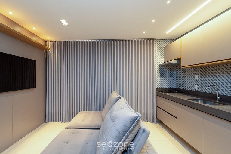 Flat c/ piscina en cond., Setor Bueno - DNAG1701