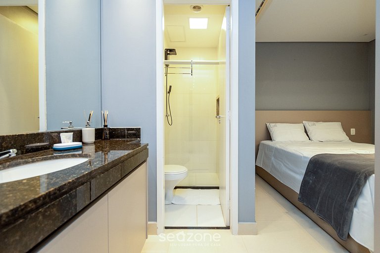 Flat c/ piscina en cond., Setor Bueno - DNAG1701