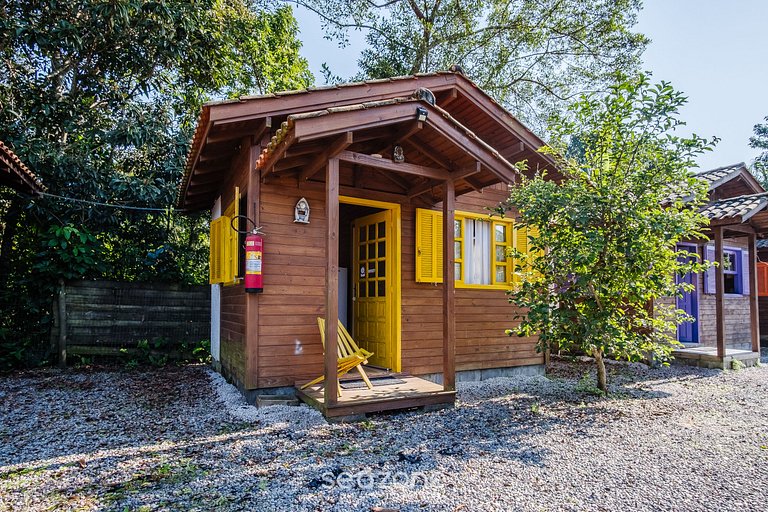 Acogedora cabaña en Ibiraquera PRJ004