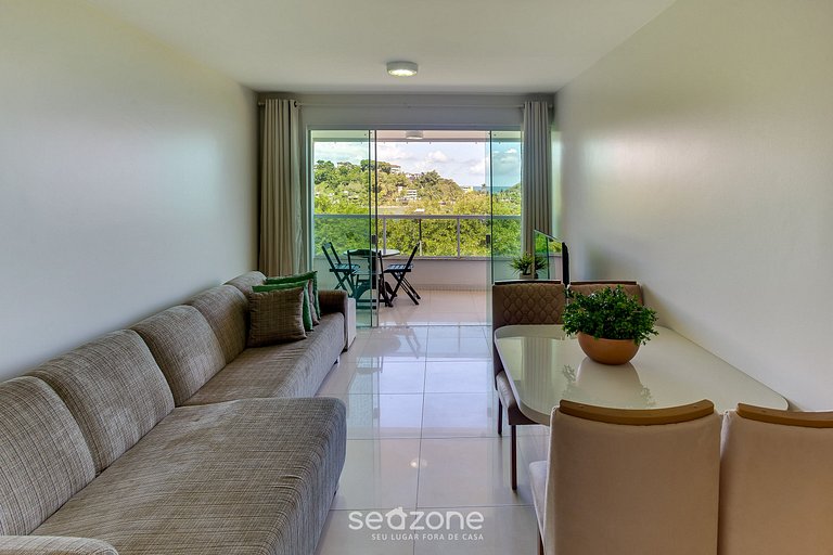 Belo Apto com vista para o Rio Cachoeira BCL402