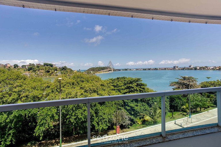 Belo Apto com vista para o Rio Cachoeira BCL402