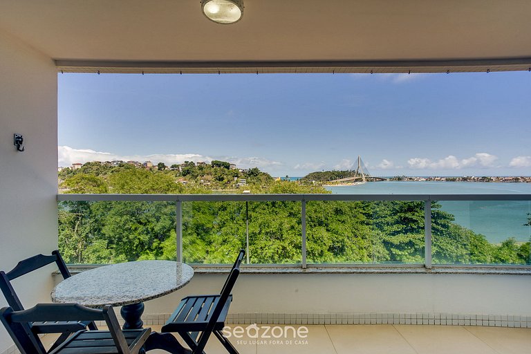 Belo Apto com vista para o Rio Cachoeira BCL402