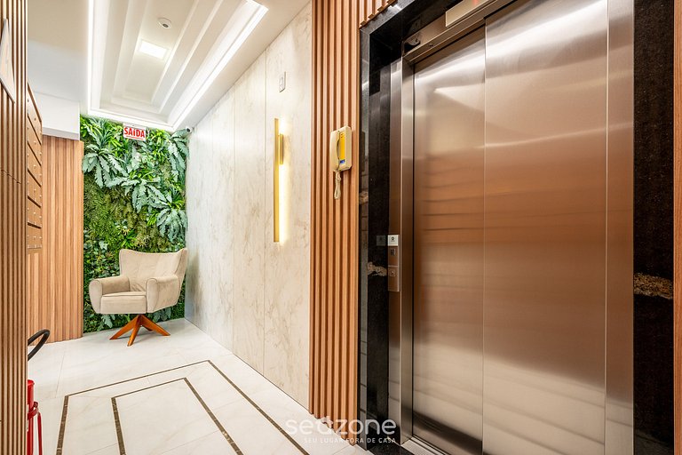 Apto moderno e novo a 5min do mar MRE801