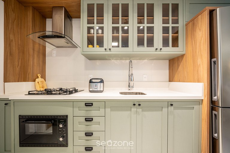 Apto moderno e novo a 5min do mar MRE801