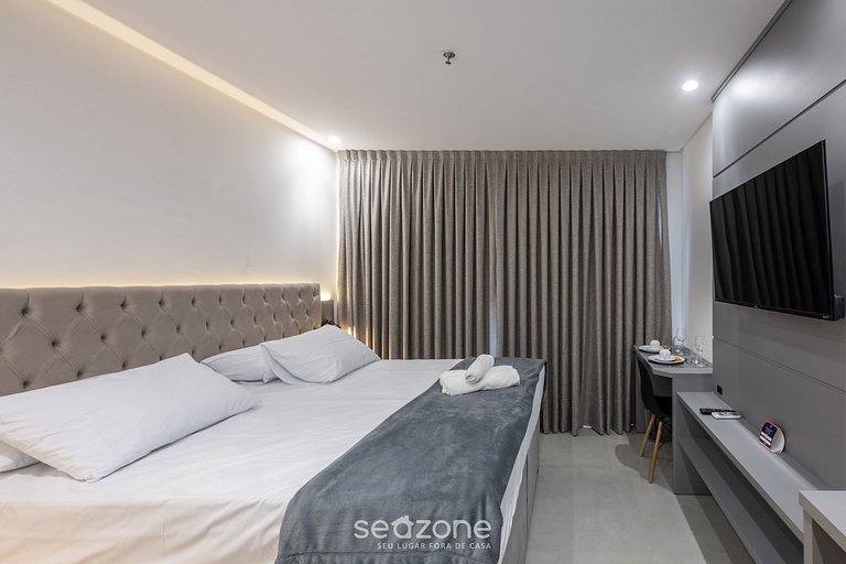 Studio vista mar cond. c/ gym 280m playa MHFB1204