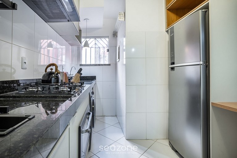 Apto Charmoso a 769m da Praia do Sul - PDC001