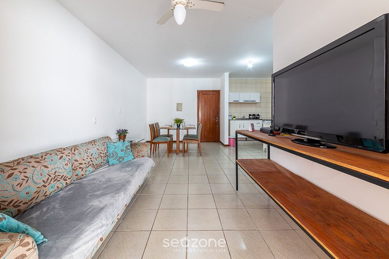 Apto belo e pé na areia em Canasvieiras ILH0107