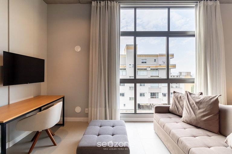 Loft novo e moderno 750m da praia de Canas TPS303