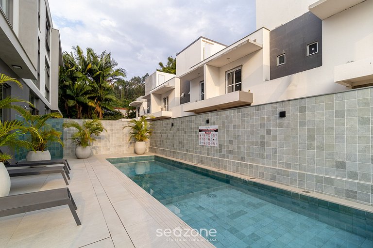 Loft novo e moderno 750m da praia de Canas TPS303