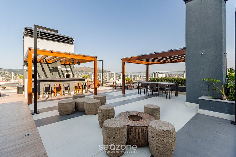 Moderno studio c/ piscina no Partenon CON1506