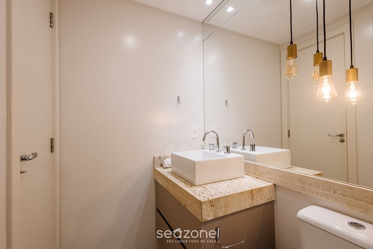 Apto 3Q sofisticado apenas 200m da praia SEO0702