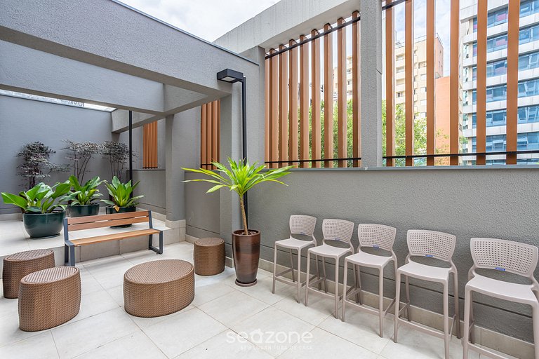 NXOs - Edificio con Gimnasio y Lavandería en Consolação-SP