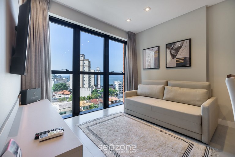 Apartamento com vista para o mar a 280 metros da praia