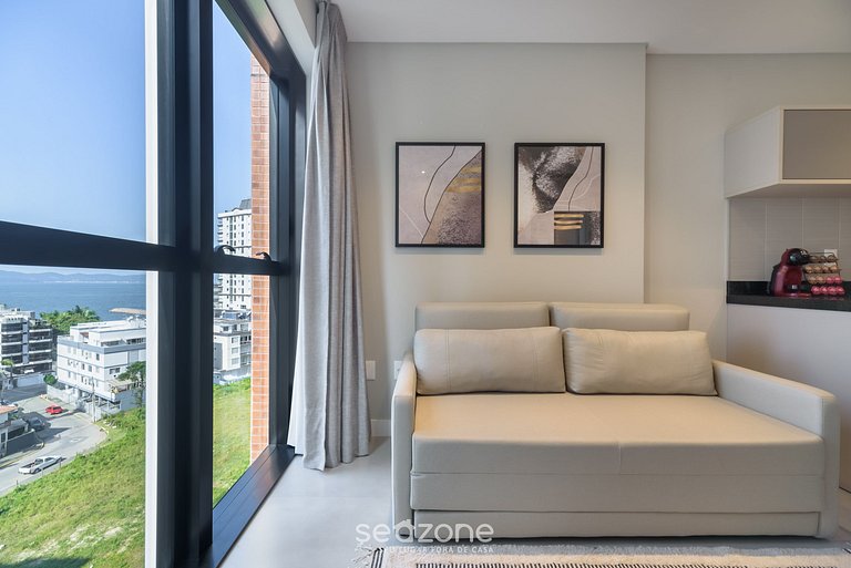 Apartamento com vista para o mar a 280 metros da praia