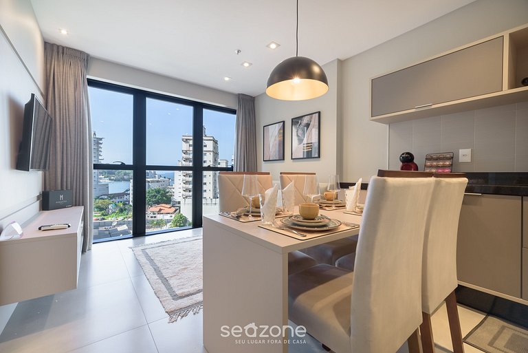 Apartamento com vista para o mar a 280 metros da praia