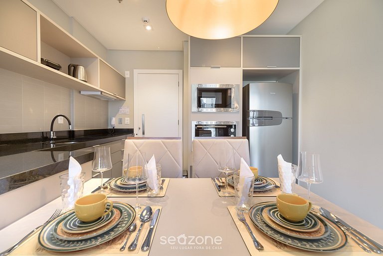 Apartamento com vista para o mar a 280 metros da praia