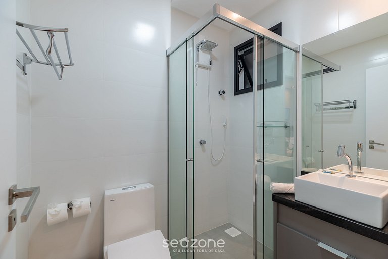 Apartamento com vista para o mar a 280 metros da praia