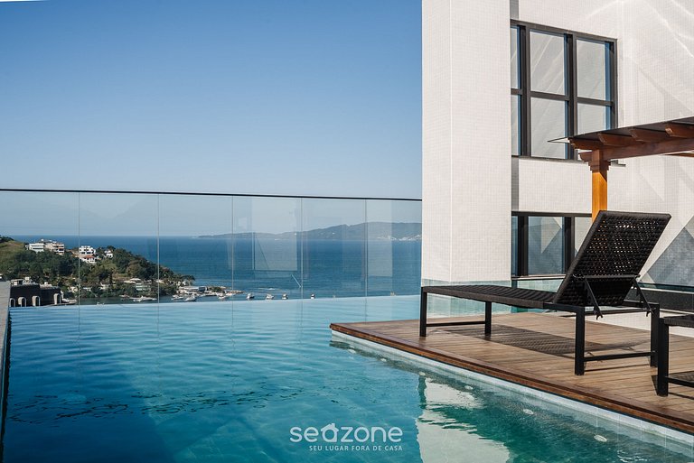 Apartamento com vista para o mar a 280 metros da praia MHF20